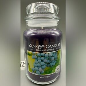 ✨RARE✨ Yankee Candle Vineyard 22oz Large Jar – Hard to Find! 🍇